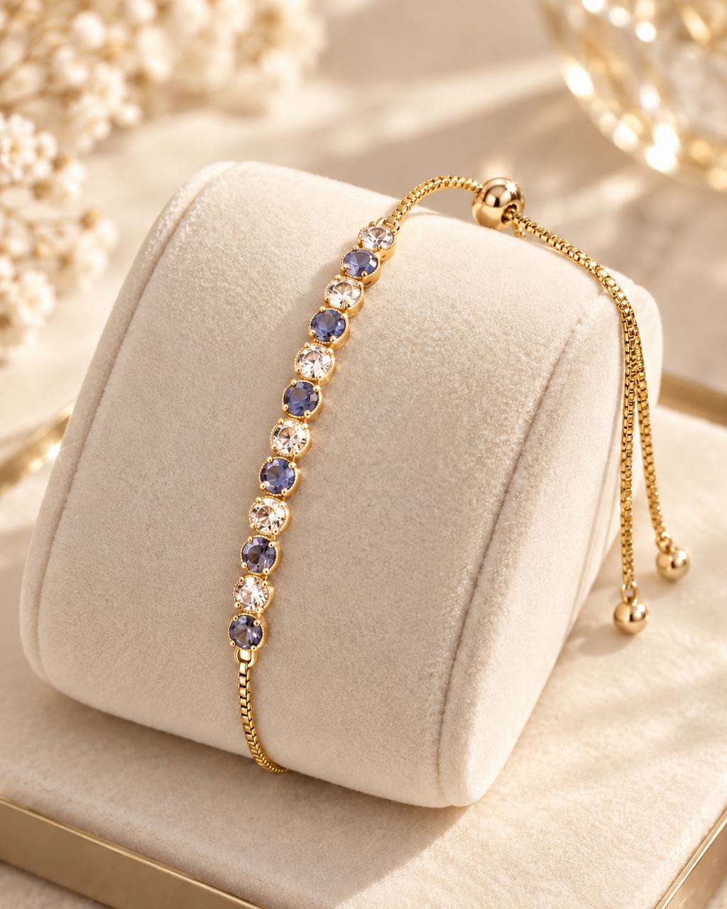 Periwinkle Elegance Tennis Bracelet
