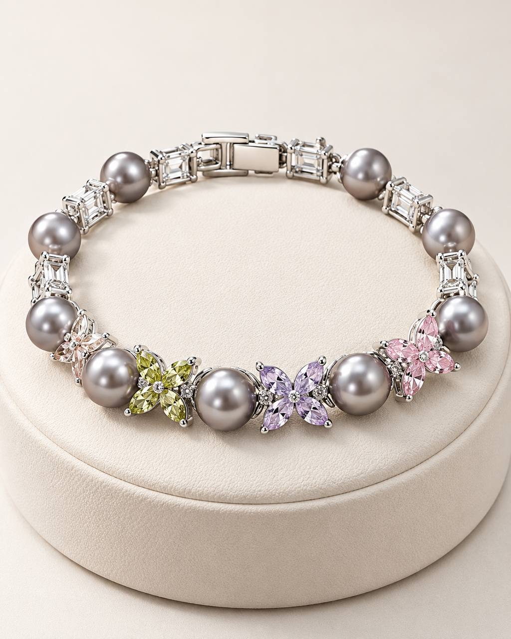 Enchanted Pastel Pearl Bracelet