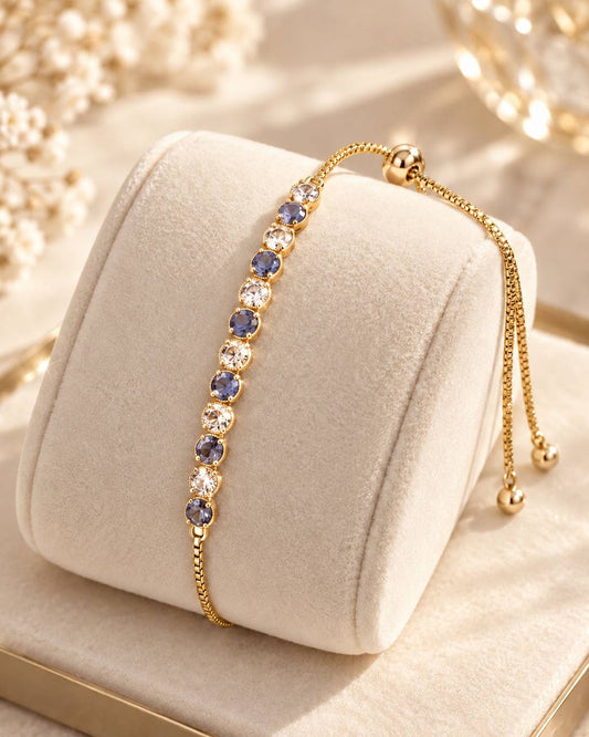Periwinkle Elegance Tennis Bracelet