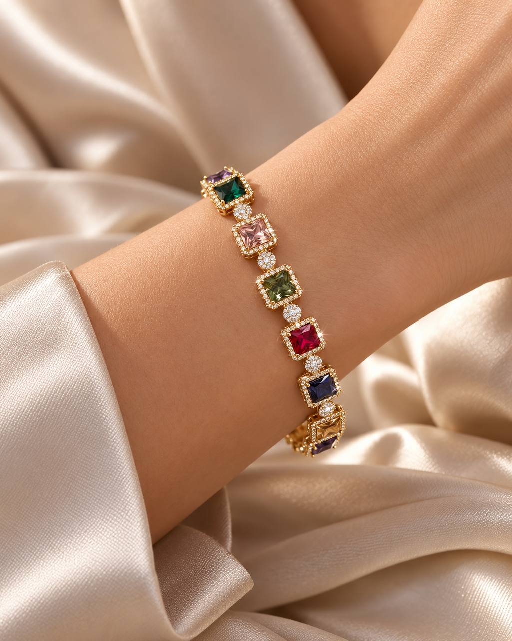 Multicolor Radiance Tennis Bracelet